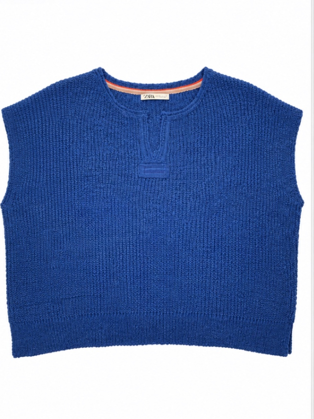 Cobalt blue Sleeveless Sweater. Size L